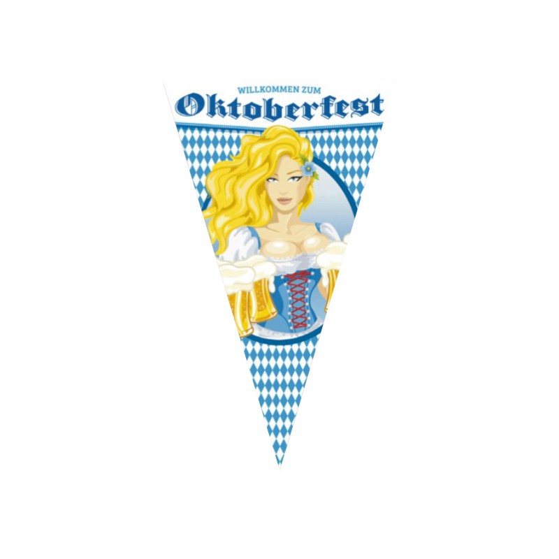 DRAPEAUX DE FANION Oktoberfest 3M Fanion Drapeaux Bannière Multicolore