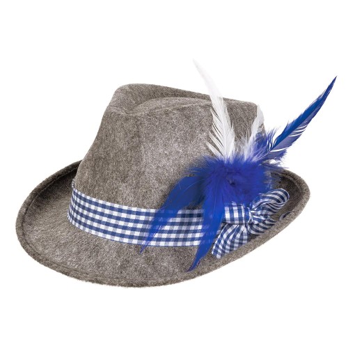 Chapeau Bavarois gris et bleu