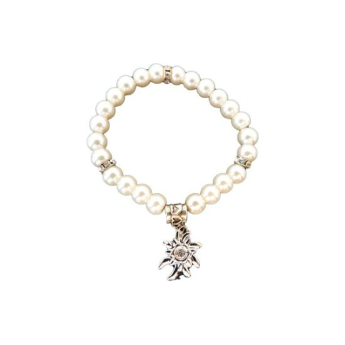 Bracelet de perles Edelweiss blanc