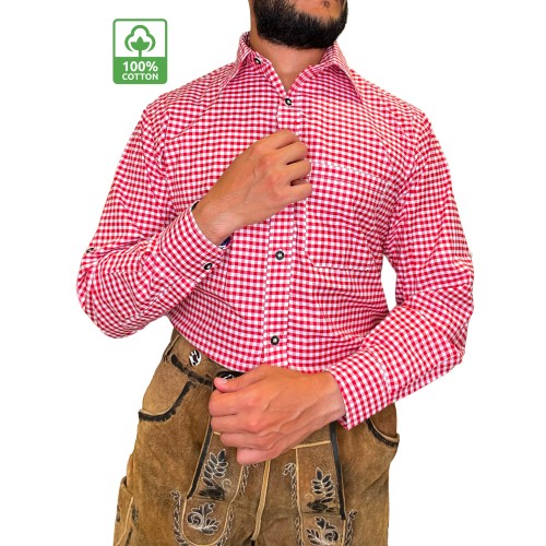 copy of Chemise Bavaroise Bleue 100% Cotton